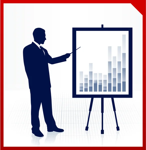 Biznesmen prezentacji — Wektor stockowy
