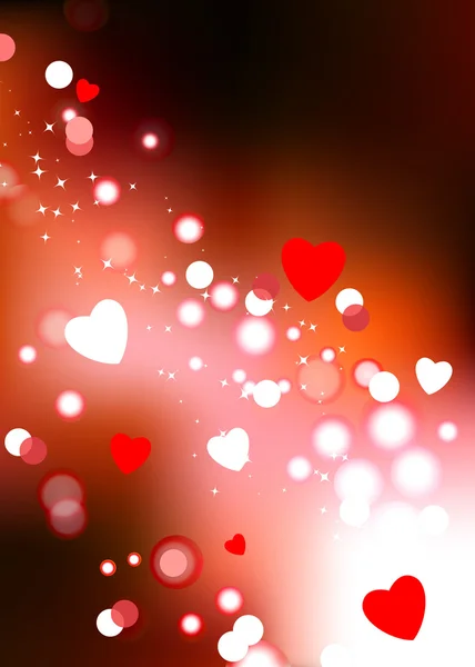Romantisk Alla hjärtans dag design bakgrund — Stock vektor