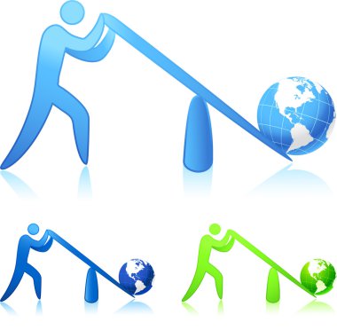 lifting the world (leverage) clipart