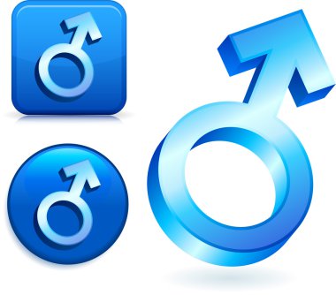 Male Gender Symbols clipart