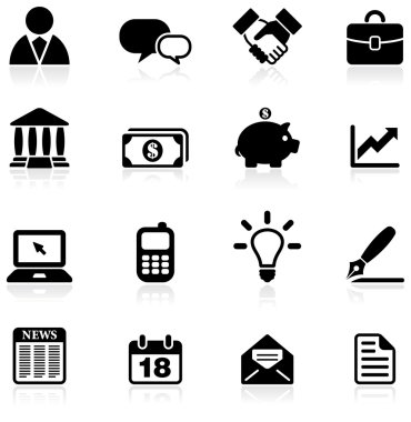 iş ve iletişim Icon set