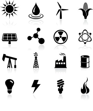 Environmental icons set clipart