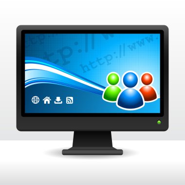 Computer Desktop Monitor clipart