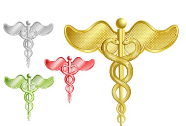 Caduceus set clipart