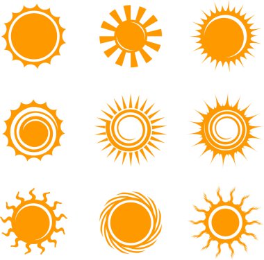 Sun Icons clipart