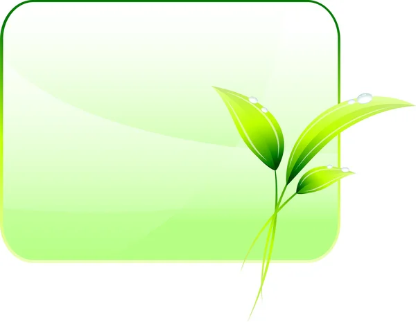 녹색 환경 보전 배경 — 스톡 벡터