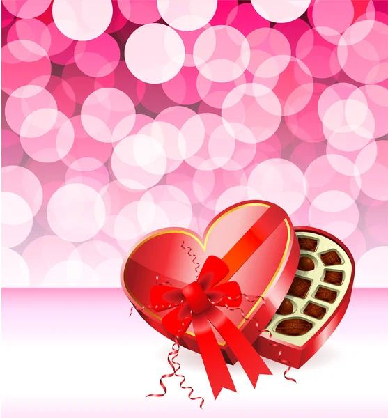 Romantic Valentine's Day design background — Stock Vector