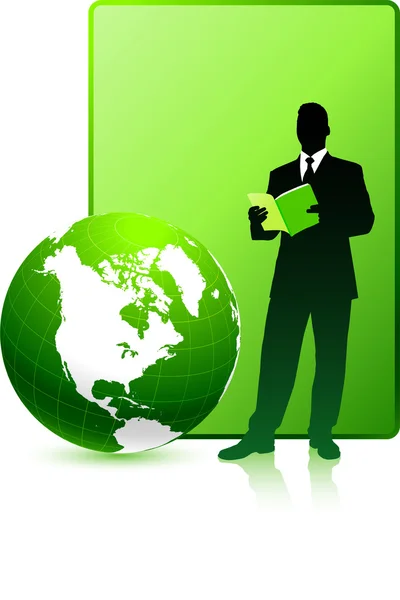 Gröna rapport business bakgrund — Stock vektor
