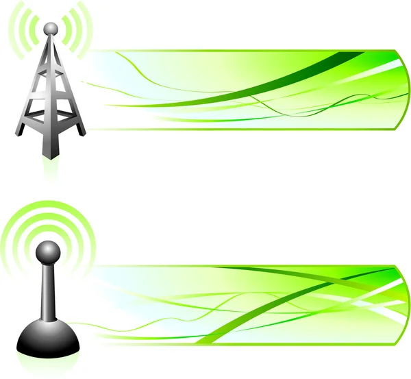 Afiş ile iletişim sinyali — Stok Vektör
