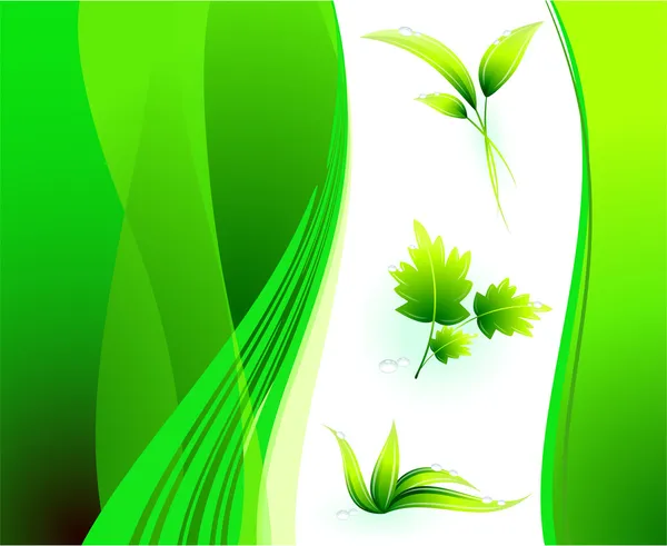 Φόντο πράσινο την προστασία του περιβάλλοντος — Διανυσματικό Αρχείο