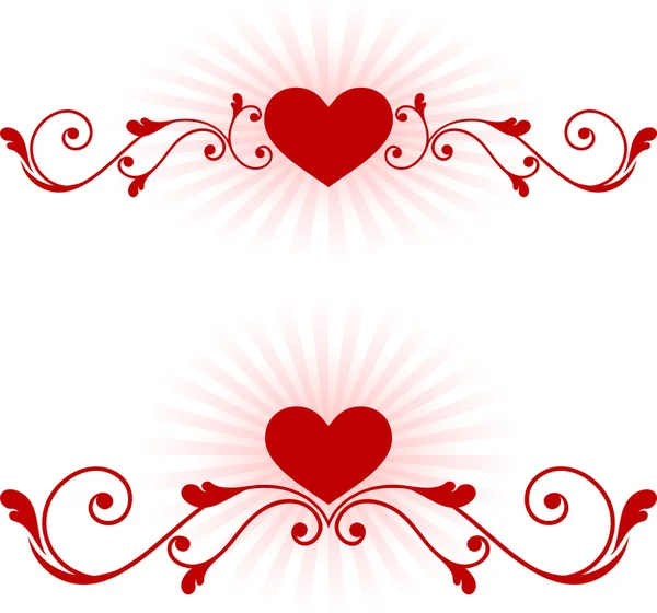 Romantische harten Valentijnsdag ontwerp achtergrond — Stockvector