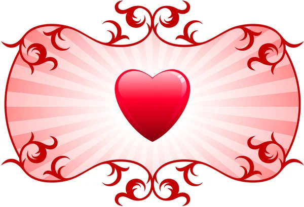 Corações românticos Dia dos Namorados design de fundo —  Vetores de Stock