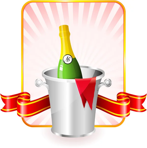 Шампанське Валентина день конструкції фоні — стоковий вектор