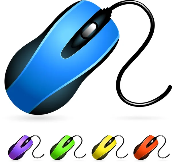 Computer Mouse Set — Stock Vector