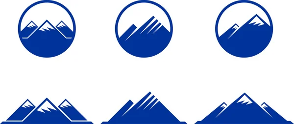 Icônes de montagne — Image vectorielle