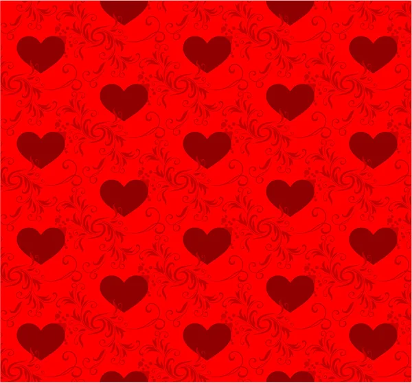 Fond motif coeur — Image vectorielle