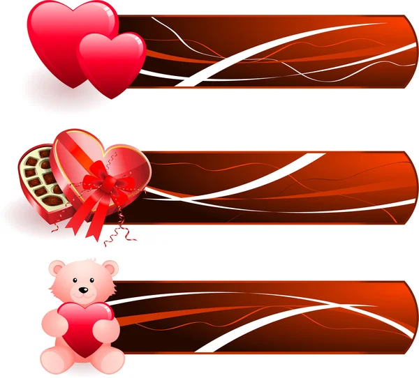 Romantische Valentijnsdag ontwerp achtergrond — Stockvector