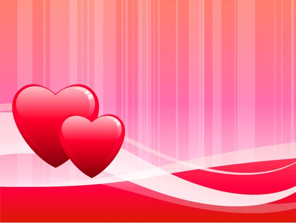 Romantic hearts Valentine's Day design background — Stock Vector