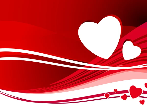 Corações românticos Dia dos Namorados design de fundo —  Vetores de Stock