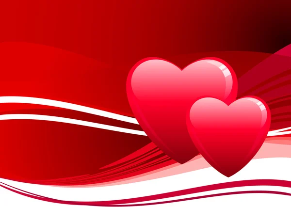 Романтичний серцях Валентина дизайн фону — стоковий вектор