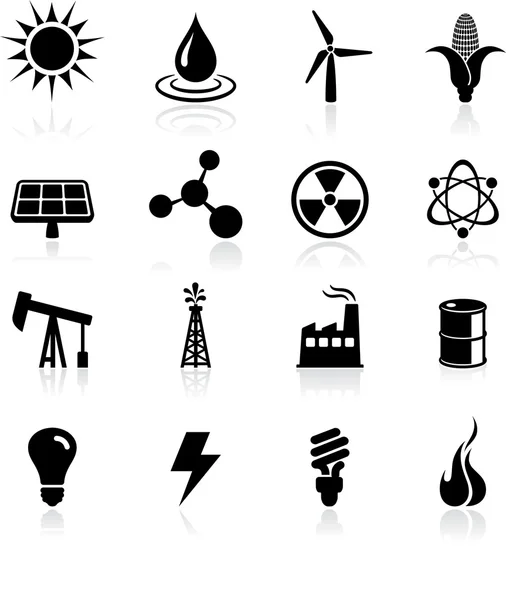 Milieu icons set — Stockvector