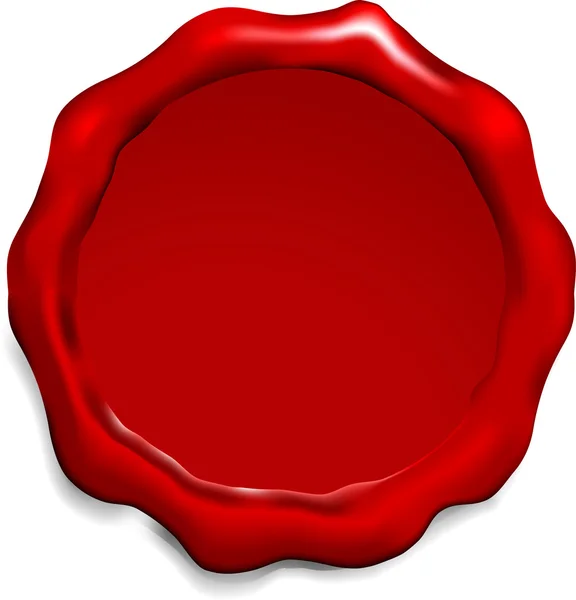 Rouge était sceau — Image vectorielle