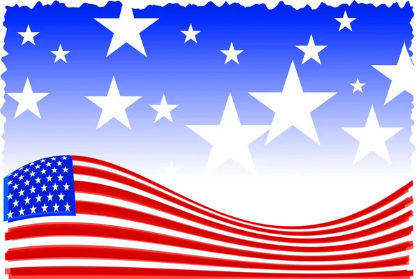 Arrière-plan patriote américain — Image vectorielle