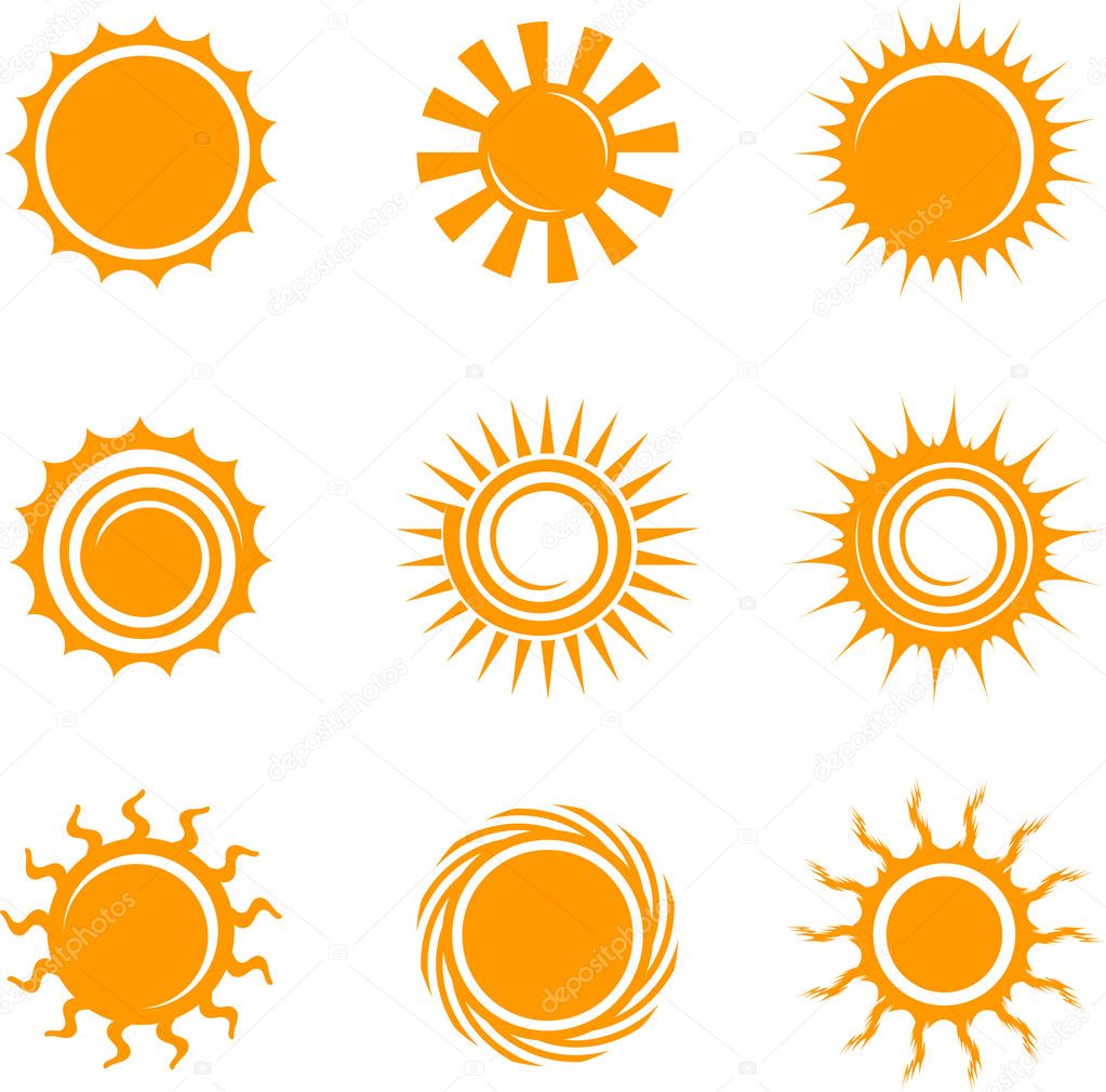 Sun Icons — Stock Vector © iconspro #6031414