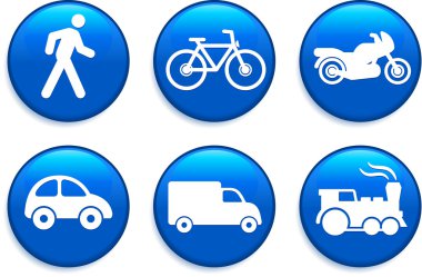 Transportation Buttons clipart