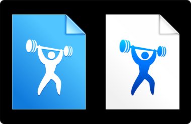 Weightlifting on Paper Set clipart