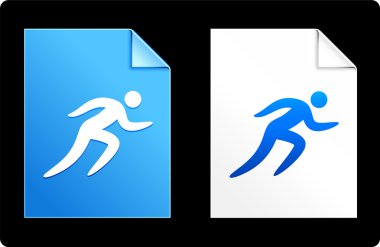 Running on Paper Set clipart