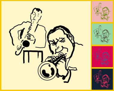 Live Jazz & Blues clipart