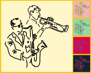 Live Jazz & Blues clipart