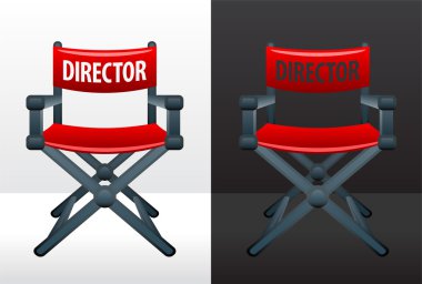 Movie director's chair clipart