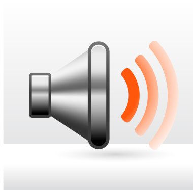 Simple sound speaker clipart