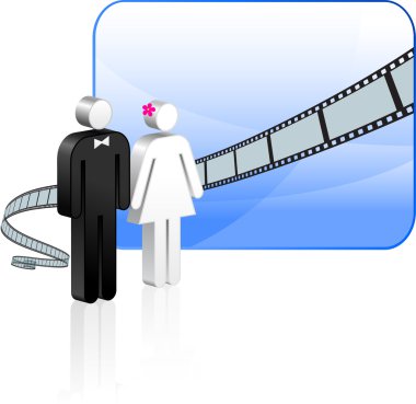 Wedding video background clipart