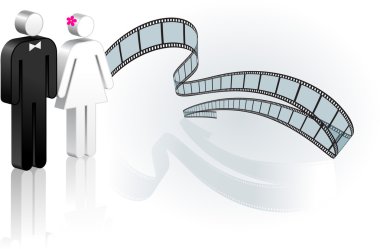 Wedding video background clipart