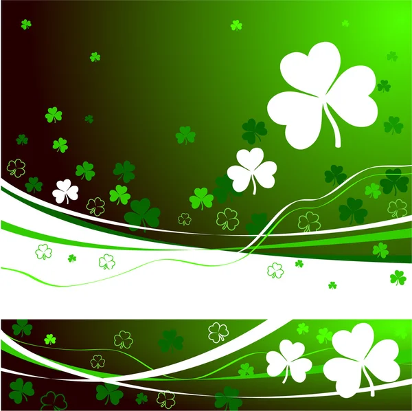 St. Patrick's day grön bakgrund — Stock vektor