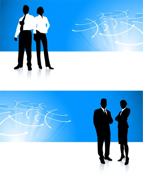 Business Team Corporate Banner Hintergründe — Stockvektor