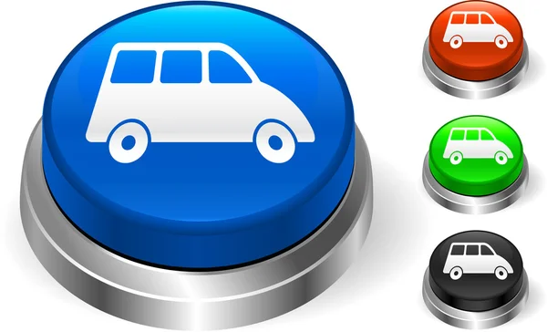 Van Icon on Internet Button — Stock Vector