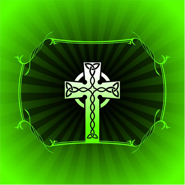 Зеленый фон Дня Святого Патрика — стоковый вектор