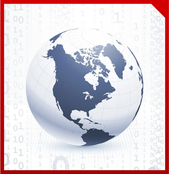 Globe sur fond d'élégance d'entreprise — Image vectorielle