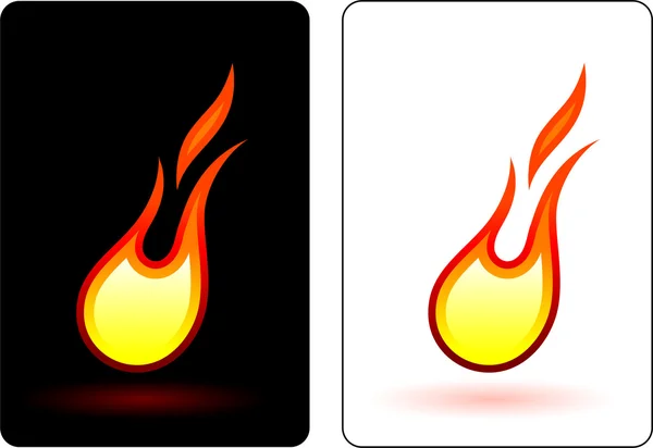 Дизайн вогню та полум'я — стоковий вектор