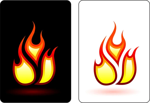 Дизайн вогню та полум'я — стоковий вектор