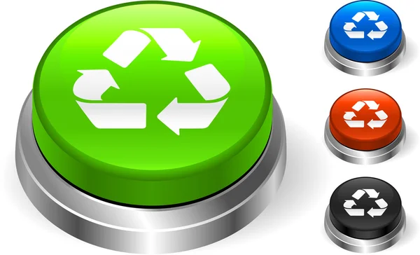 Σύμβολο ανακύκλωσης στο εικονίδιο internet — Διανυσματικό Αρχείο