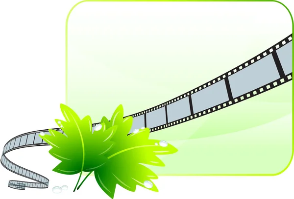 Natureza e meio ambiente filme festival fundo —  Vetores de Stock