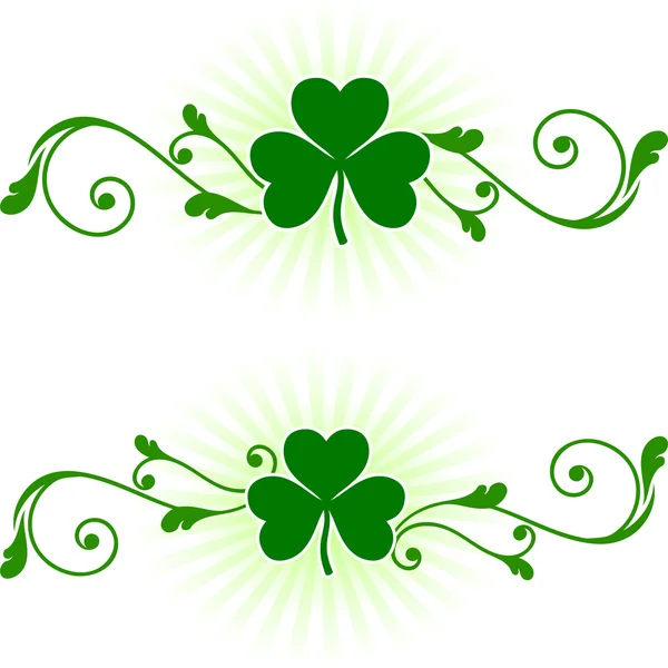 St. Patrick's Day green background — Stock Vector