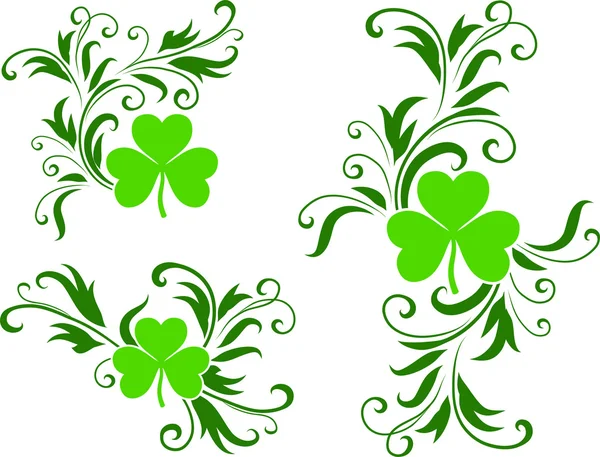 Зеленый фон Дня Святого Патрика — стоковый вектор