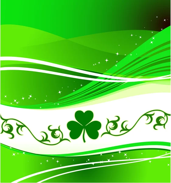 St. Patrick's Day green background — Stock Vector