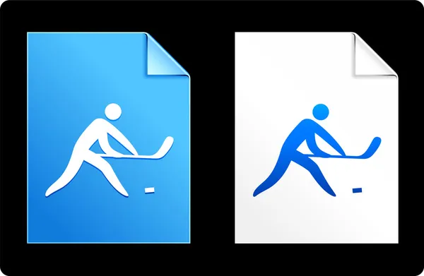 Hockey op papier set — Stockvector